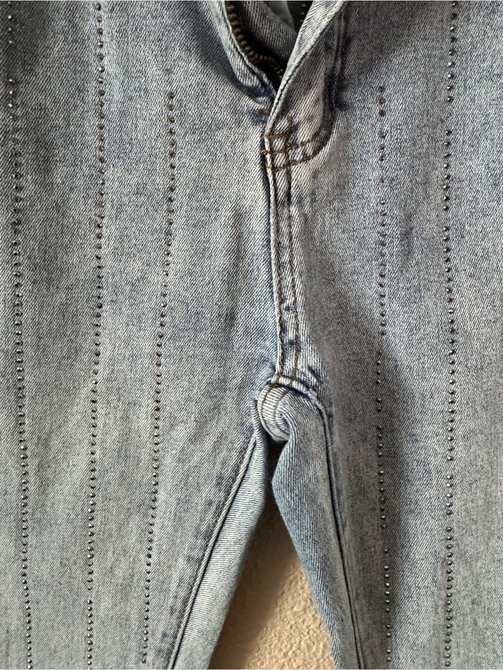 Blue B Rhinestone Ultra High Rise Flare Stretch Jean - Picture 6 of 10
